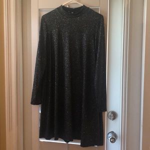 12p,Black sparkly dress, great used condition